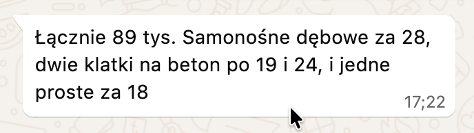Opinia klienta